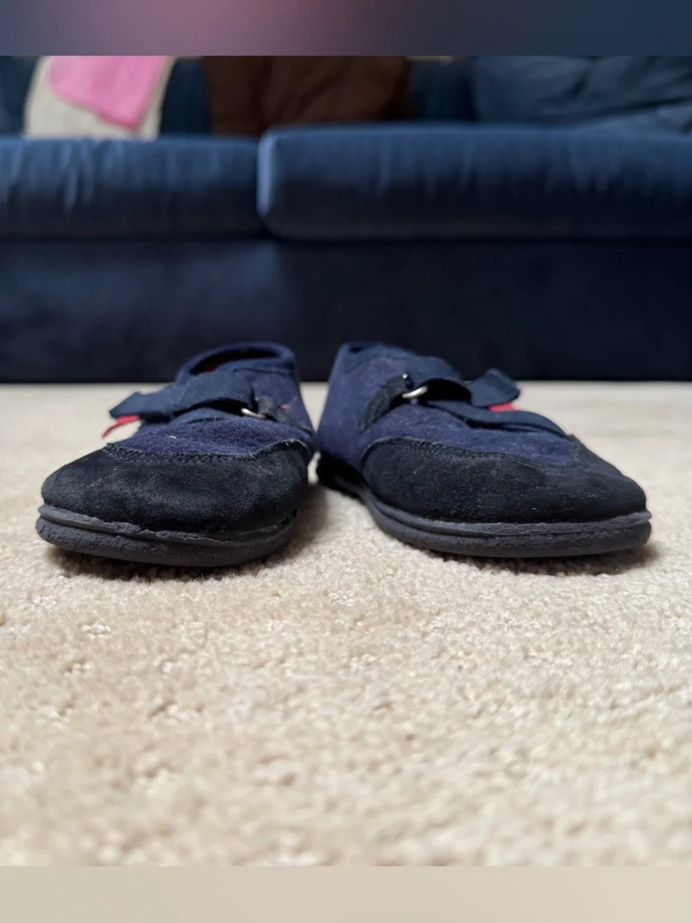 Jacadi Kids Navy Strap Shoes